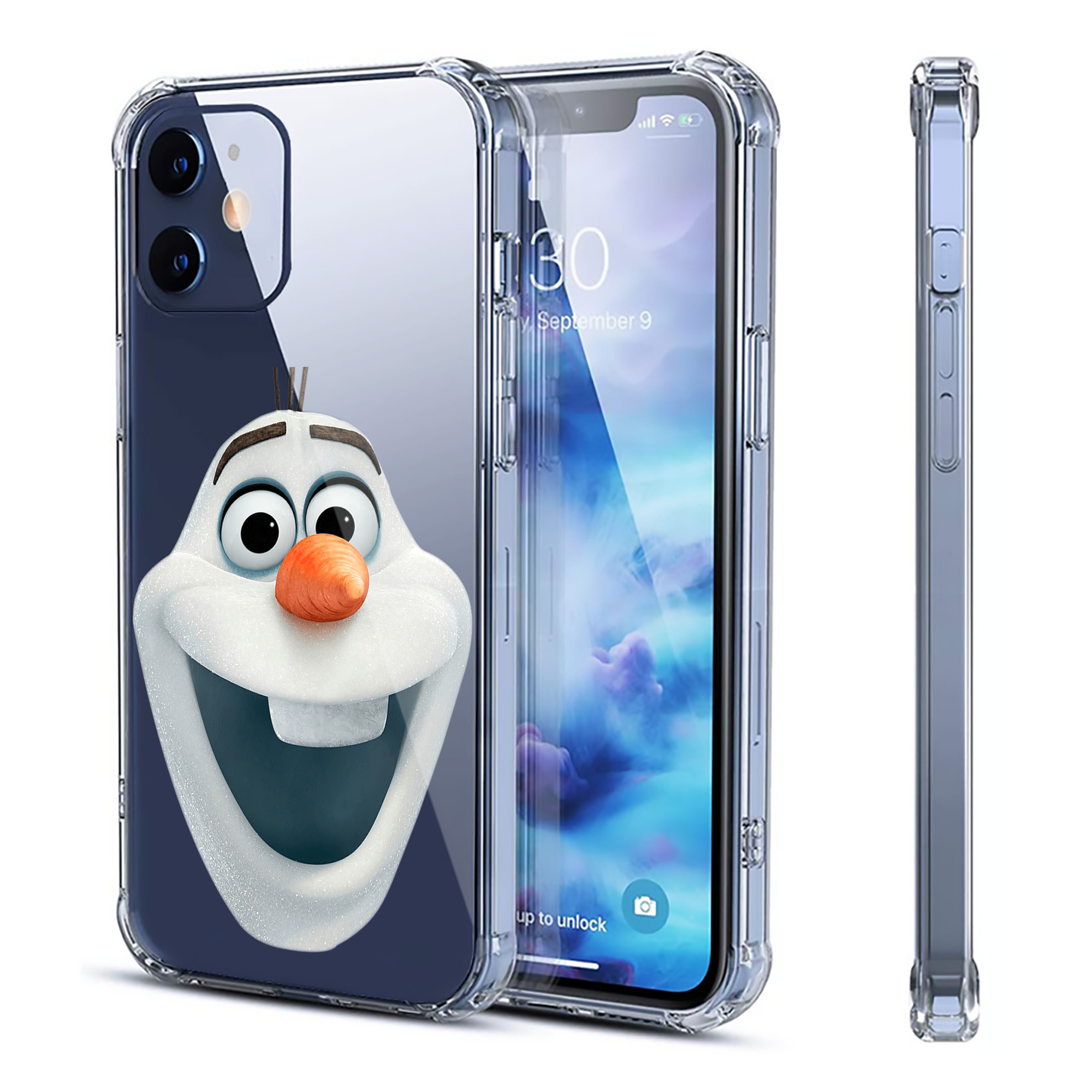 （画像用） アナと雪の女王 アンナ エルサ Frozen Anna Elsa 【iPhone 12シリーズ対応】透明スマホケース（クリアソフトケース）